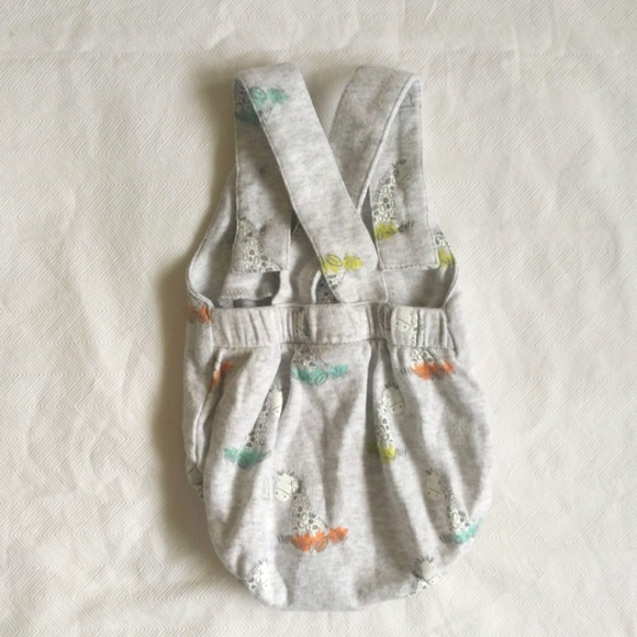 gymboree newborn essentials neutral cotton giraffe bubble romper playsuit - Picture 6 of 7